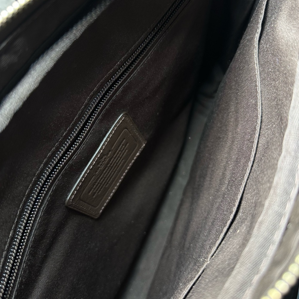Coach Business Brown Leather Laptop Bag - Picture 8 of 11